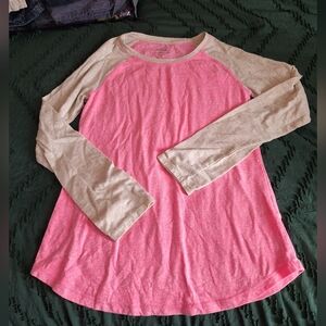 JUSTICE GIRLS SIZE 12 PINK T-SHIRT